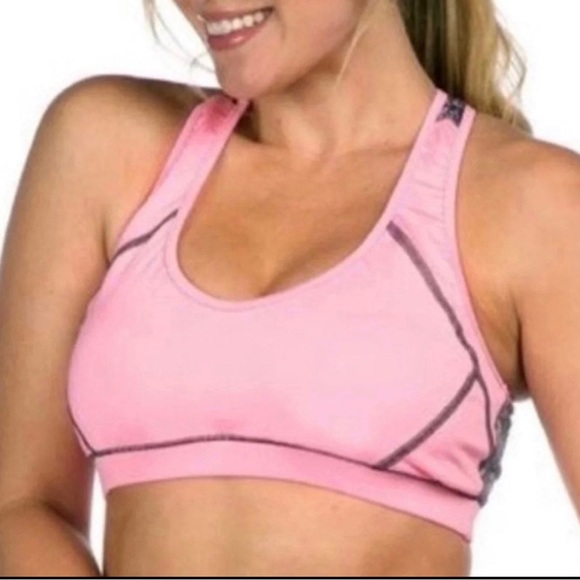 Pink Lotus Sports Bra - Picture 1 of 7